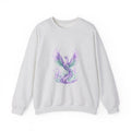Matching Couple Sweatshirt - Dragon & Phoenix Matching Couple Crewneck Sweatshirt Watercolor Art His Hers Engagement Gift - Design B