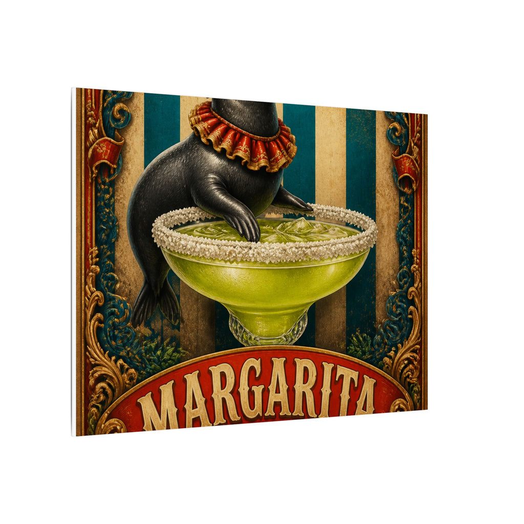 Margarita Balancing Seal Wall Art Canvas 24×36 Baroque Studio Decor Maximalist Print