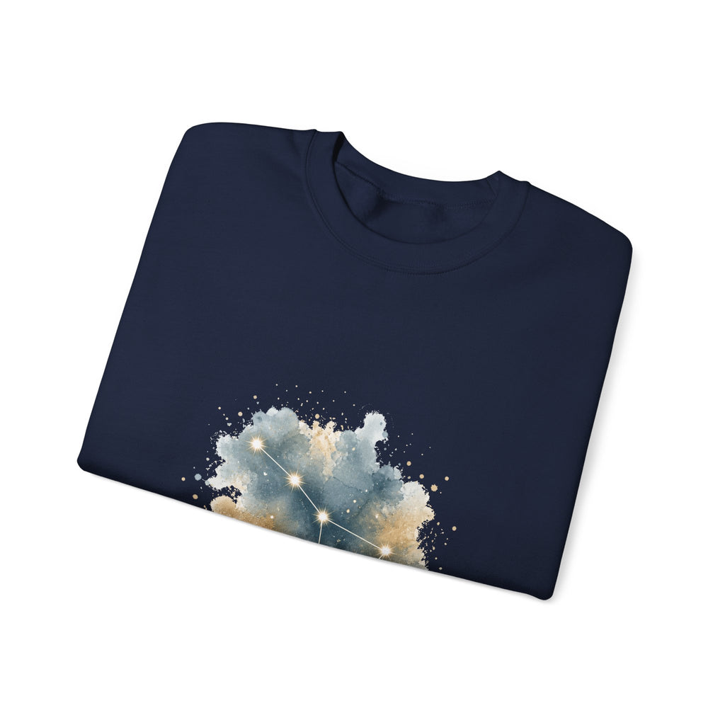 Matching Couple Sweatshirt - Big & Little Dipper Matching Couple Premium Fleece Sweatshirt Watercolor Art His Hers Birthday Gift - Design A