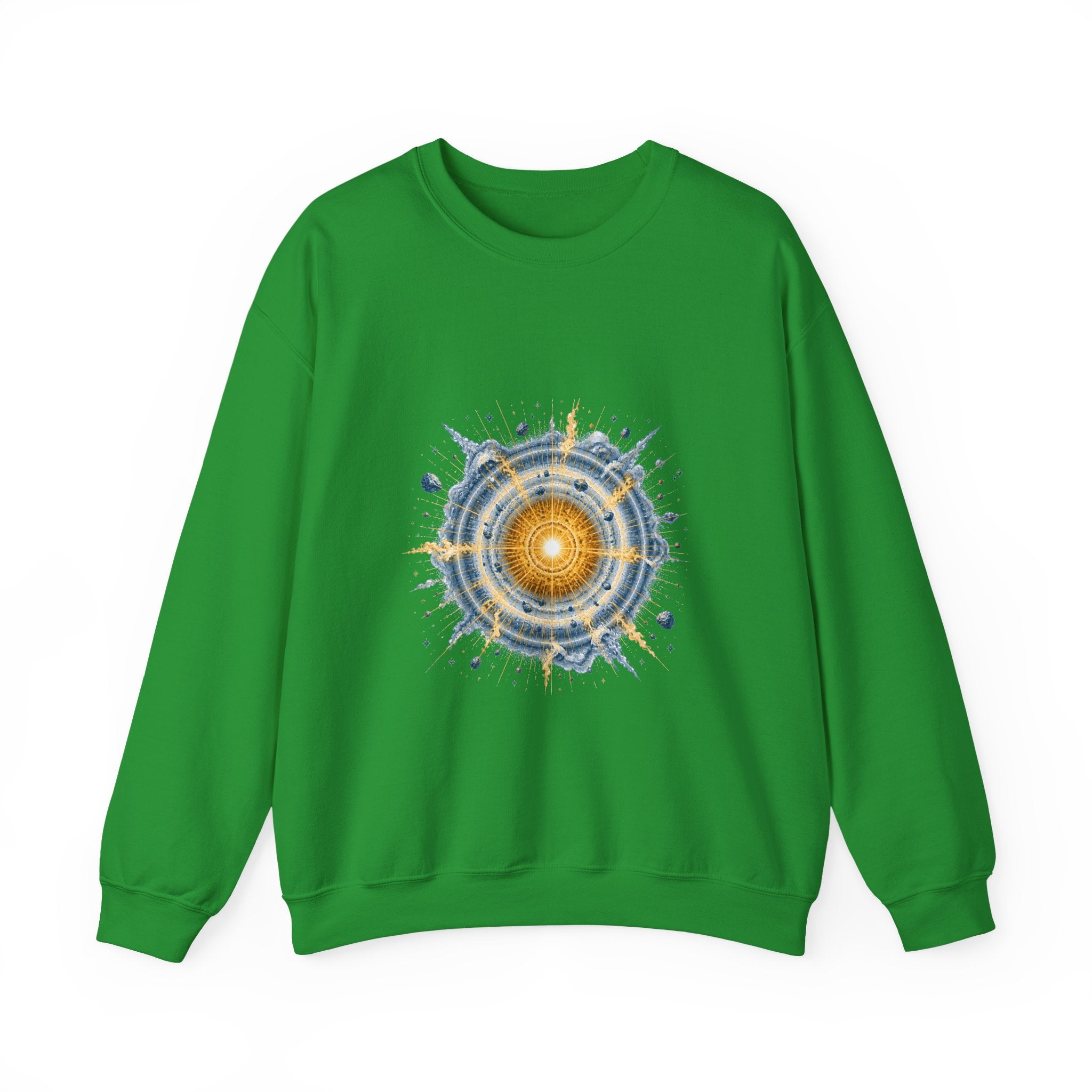 Matching Couple Sweatshirt - Galaxy & Supernova Matching Couple Crewneck Sweatshirt Vintage Art His Hers Wedding Gift - Design B