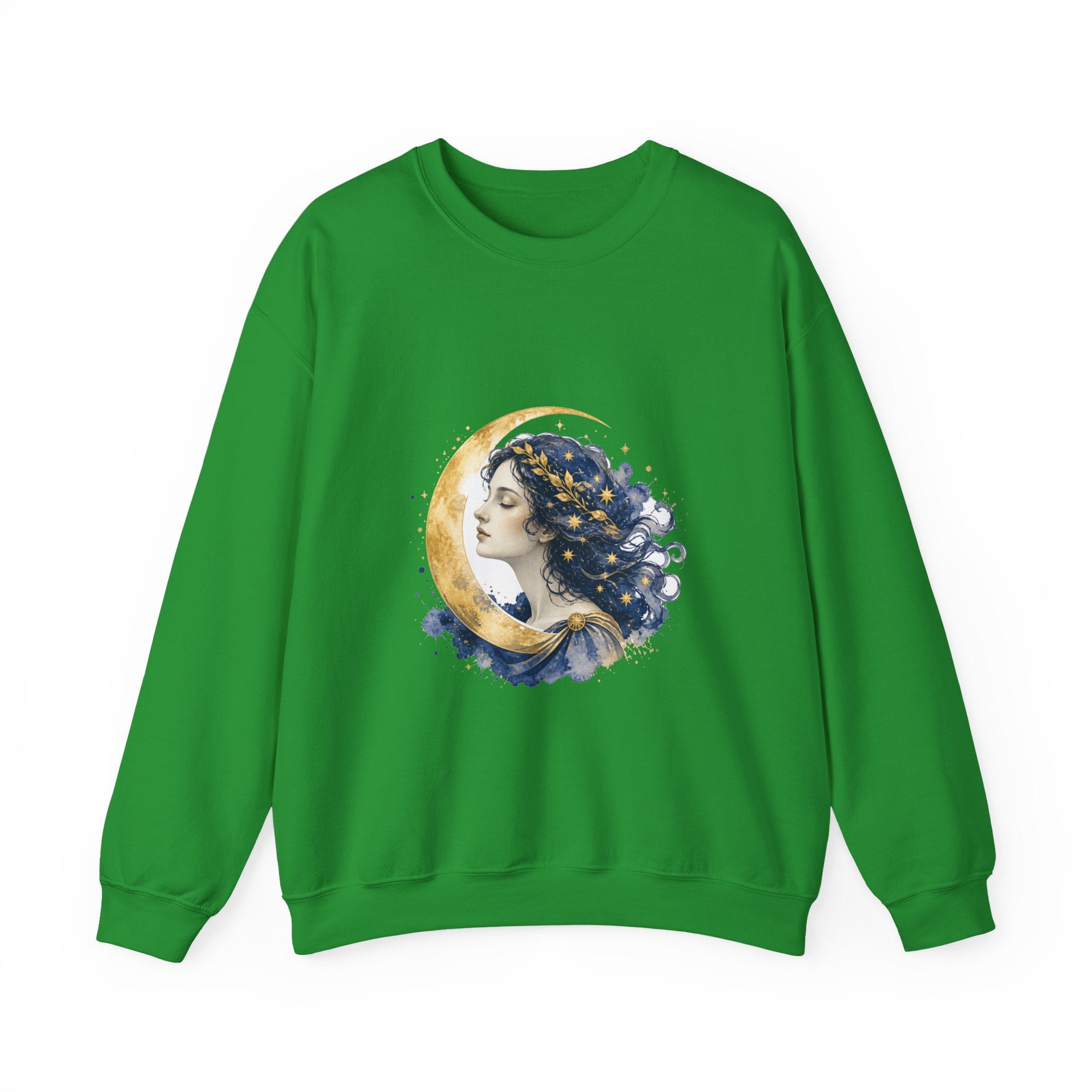 Matching Couple Sweatshirt - Helios & Selene Matching Couple Comfort Colors Crew Watercolor Art His Hers Birthday Gift - Design B