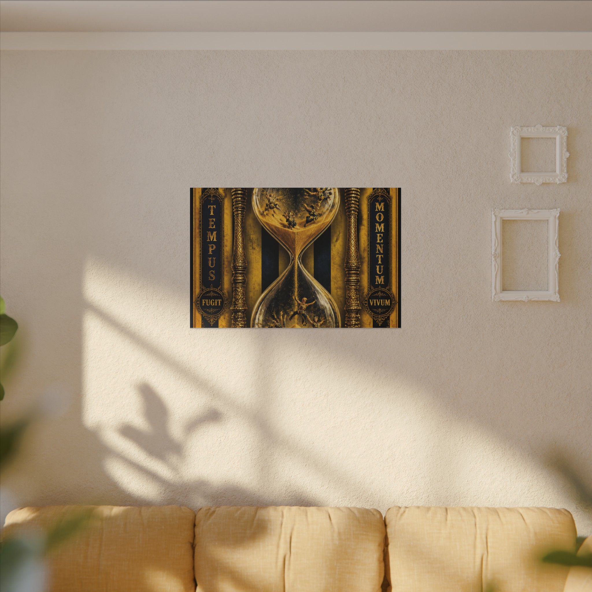 Hourglass Acrobats Wall Art Canvas 16×20 Baroque Home Office Decor Maximalist Print