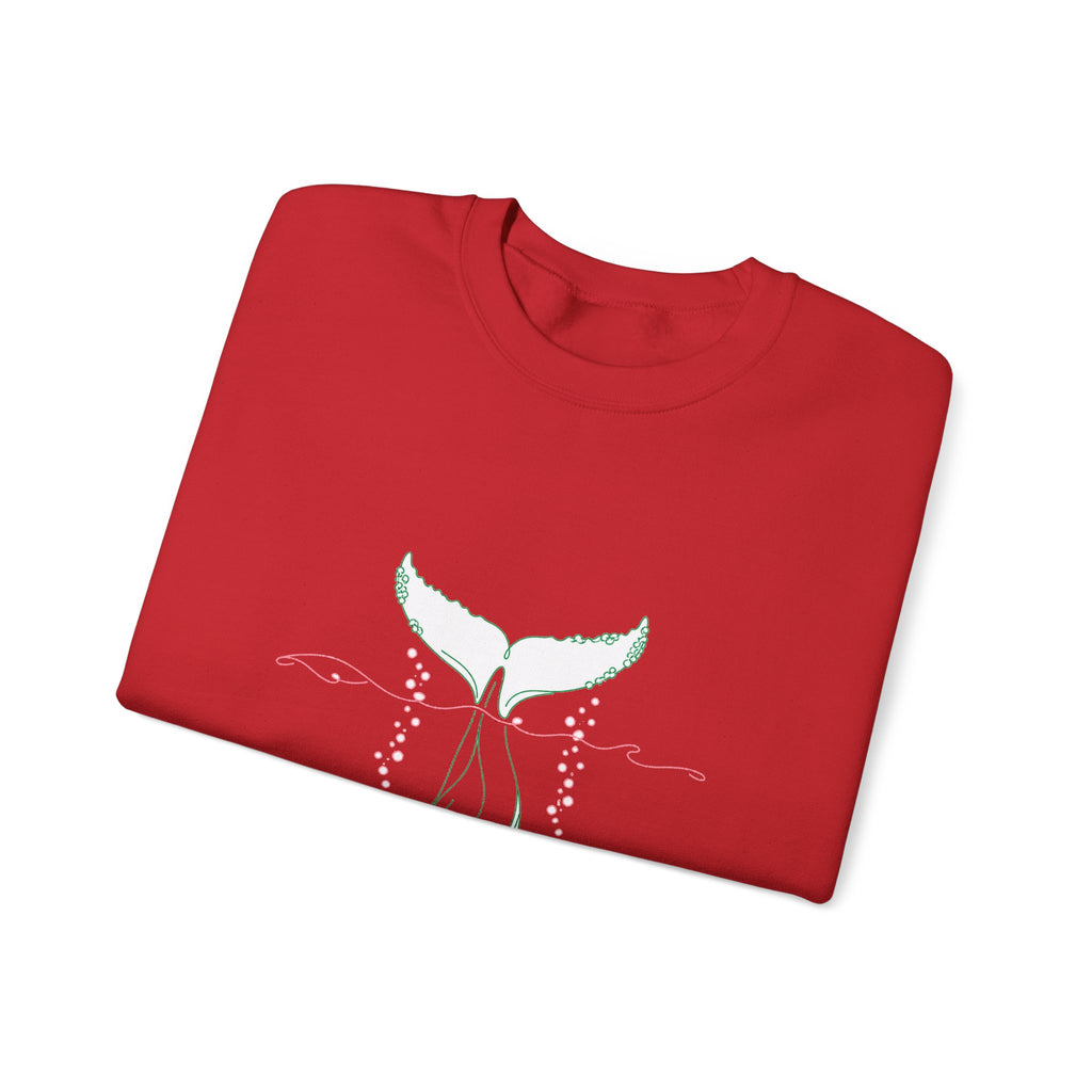 Matching Couple Sweatshirt - Eagle & Whale Matching Couple Comfort Colors Crew Minimalist Art His Hers Christmas Gift - Design B