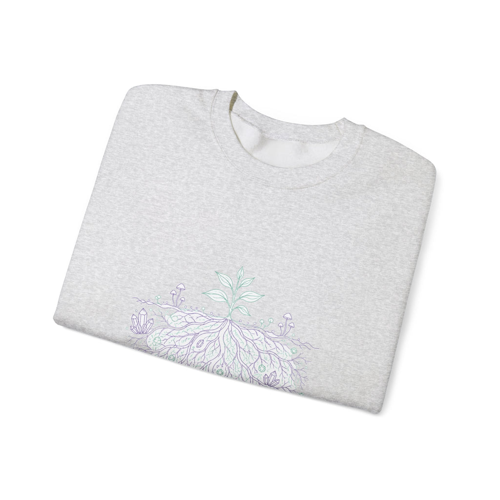 Matching Couple Sweatshirt - Ancient Oak & Deep Roots Matching Couple Comfort Colors Crew Minimalist Art His Hers Christmas Gift - Design B