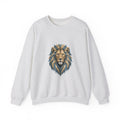 Matching Couple Sweatshirt - Lion & Lamb Matching Couple Crewneck Sweatshirt Geometric Art His Hers Couple Gift - Design A