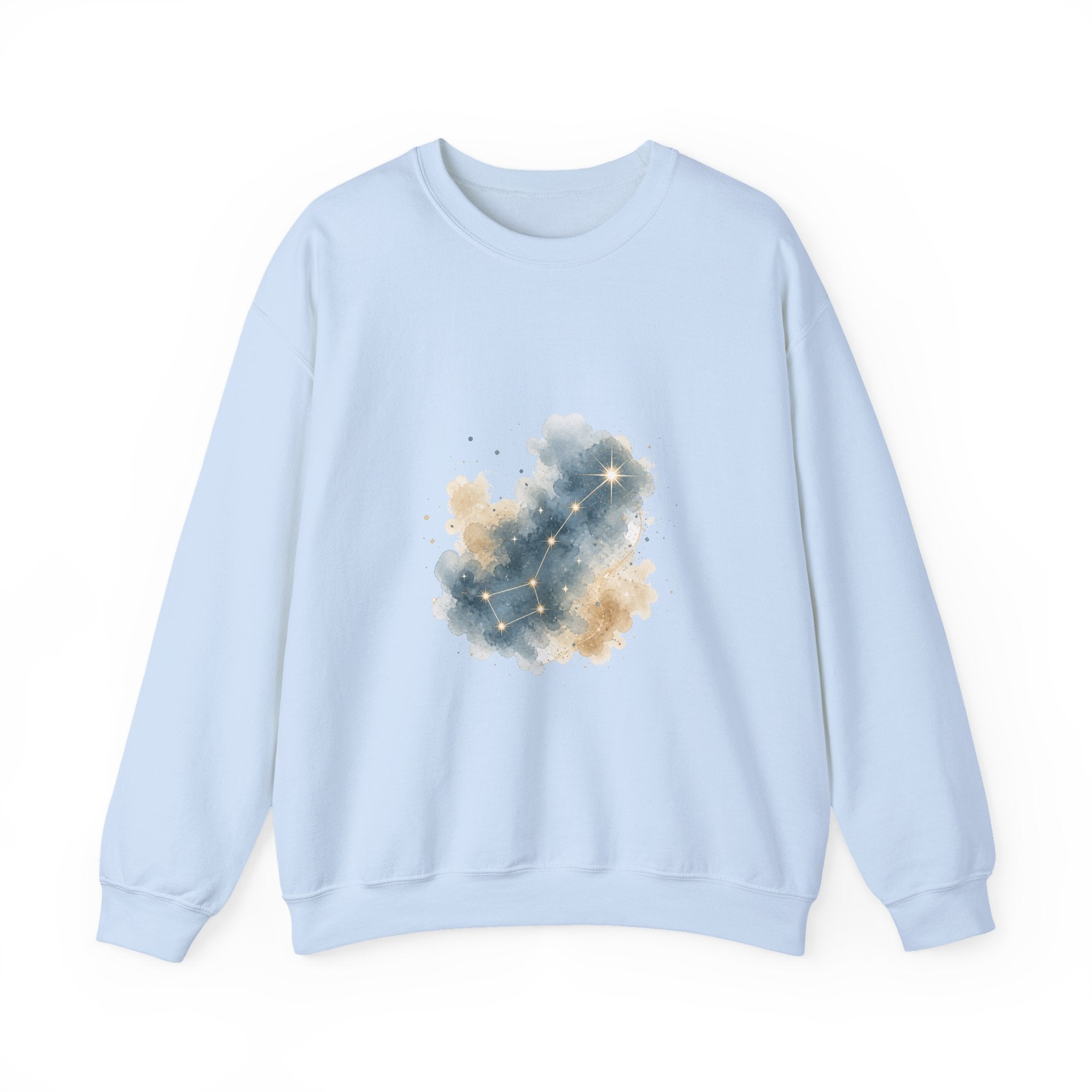 Matching Couple Sweatshirt - Big & Little Dipper Matching Couple Premium Fleece Sweatshirt Watercolor Art His Hers Birthday Gift - Design B