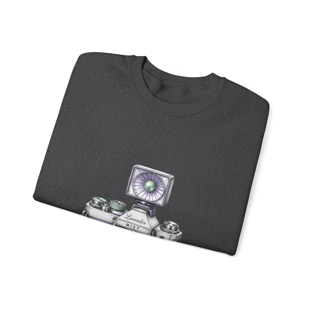Matching Couple Sweatshirt - Camera & Film Matching Couple Comfort Colors Crew Hand-Drawn Art His Hers Anniversary Gift - Design A