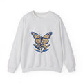 Matching Couple Sweatshirt - Butterfly & Moth Matching Couple Crewneck Sweatshirt Geometric Art His Hers Couple Gift - Design A