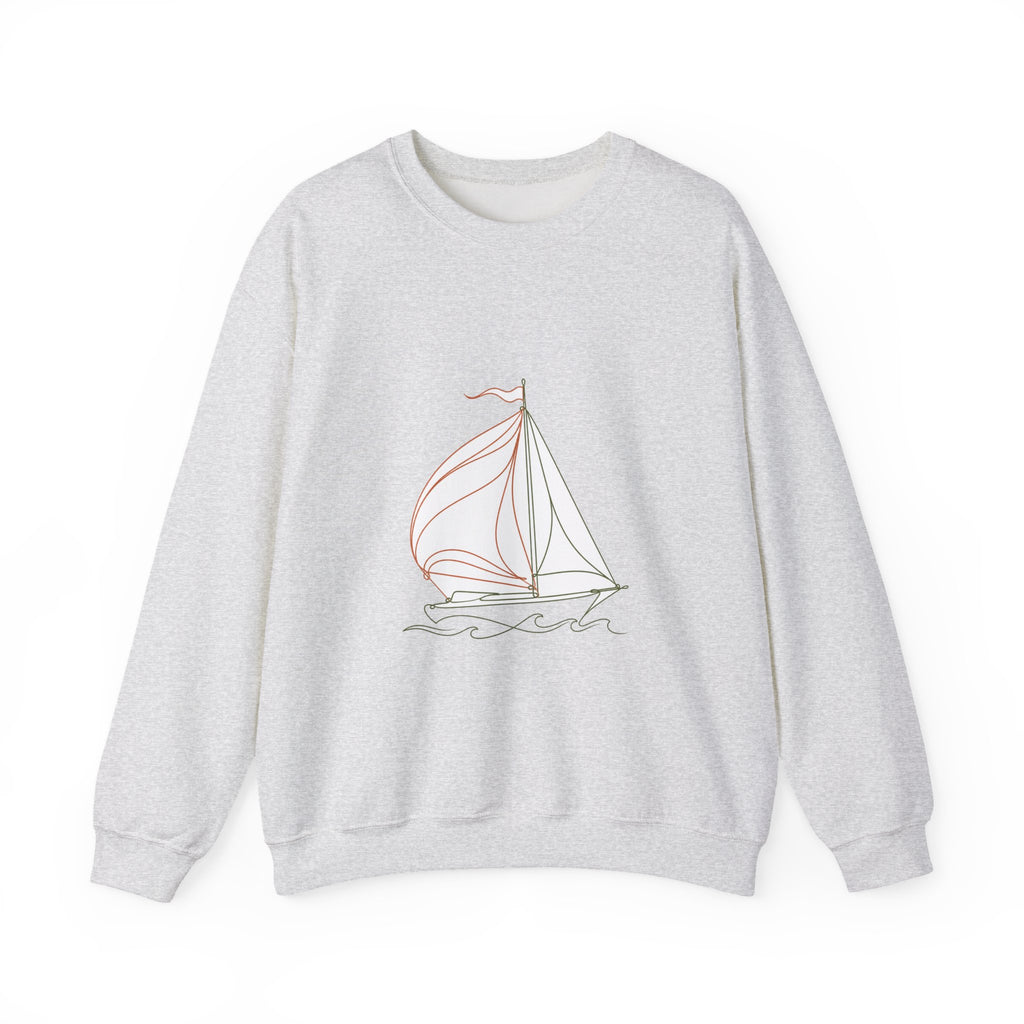 Matching Couple Sweatshirt - Anchor & Sail Matching Couple Crewneck Sweatshirt Minimalist Art His Hers Valentine Gift - Design B