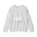 Matching Couple Sweatshirt - Anchor & Sail Matching Couple Crewneck Sweatshirt Minimalist Art His Hers Valentine Gift - Design B