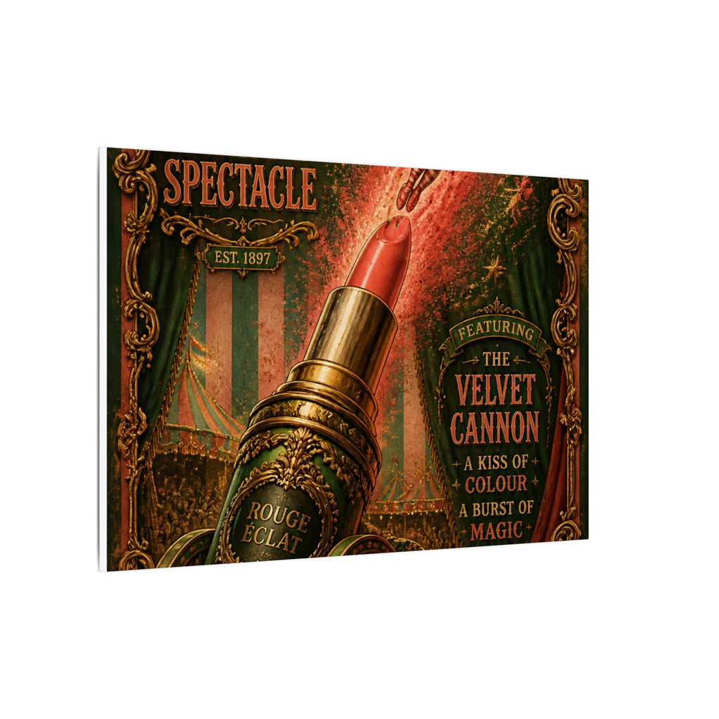 Lipstick Cannon Wall Art Canvas 16×20 Baroque Home Office Decor Maximalist Print