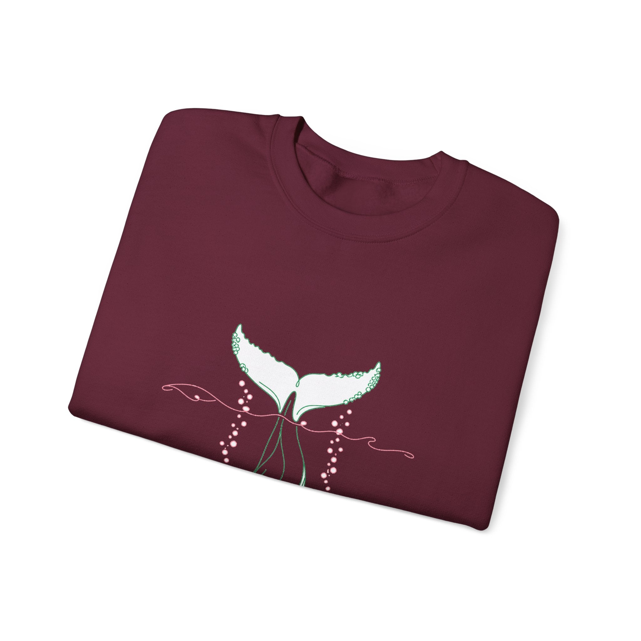 Matching Couple Sweatshirt - Eagle & Whale Matching Couple Comfort Colors Crew Minimalist Art His Hers Christmas Gift - Design B