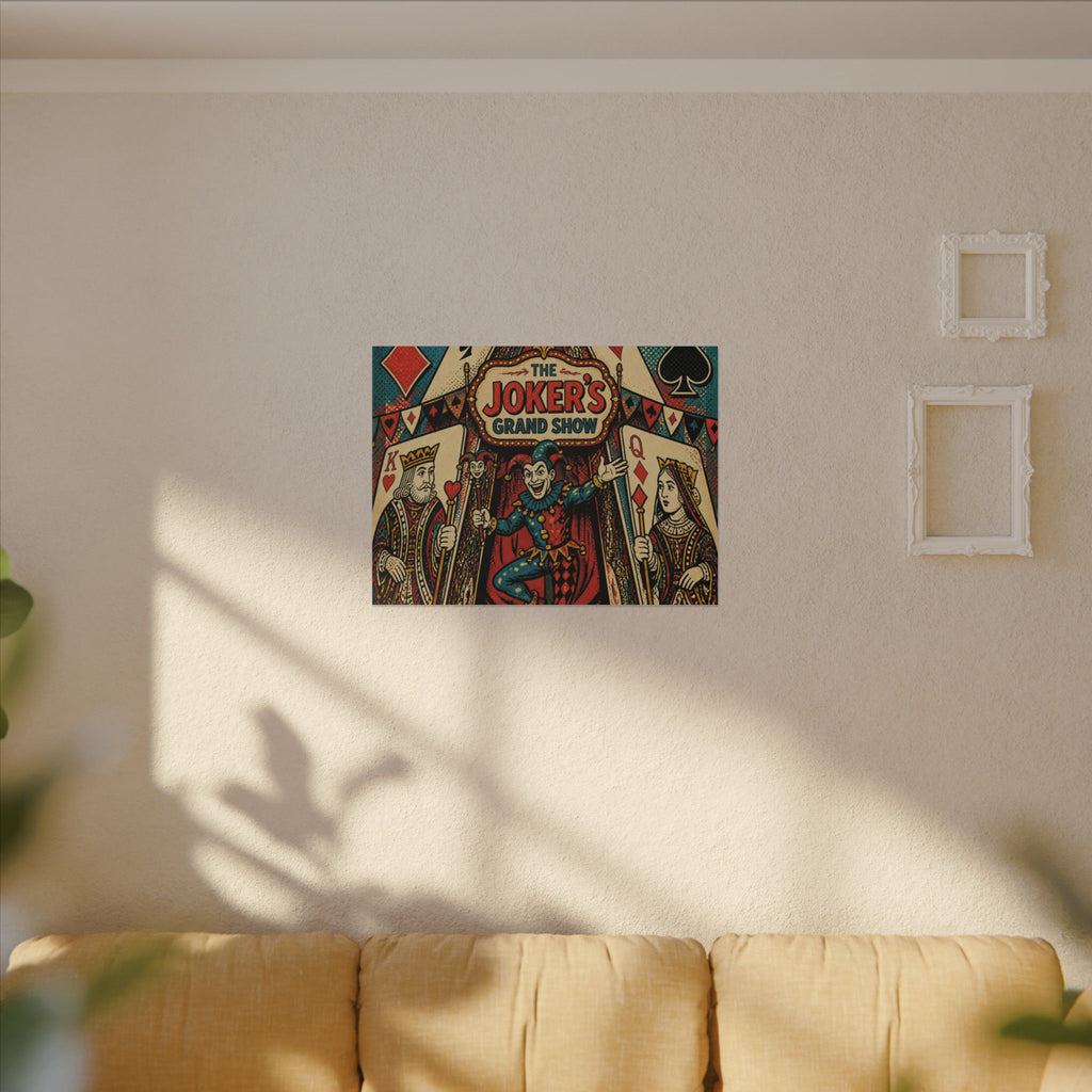 Playing Cards Tent Wall Art Canvas 24×36 Pop Art Restaurant Decor Maximalist Print