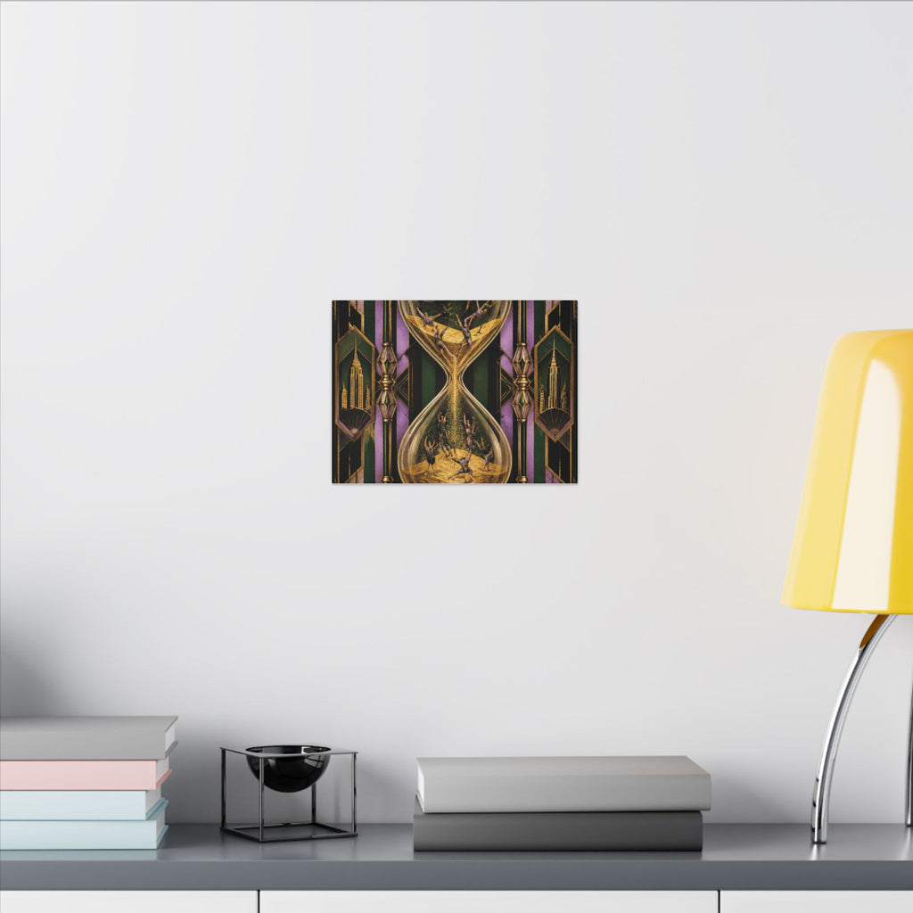 Hourglass Acrobats Wall Art Canvas 24×36 Art Deco Bar Area Decor Maximalist Print