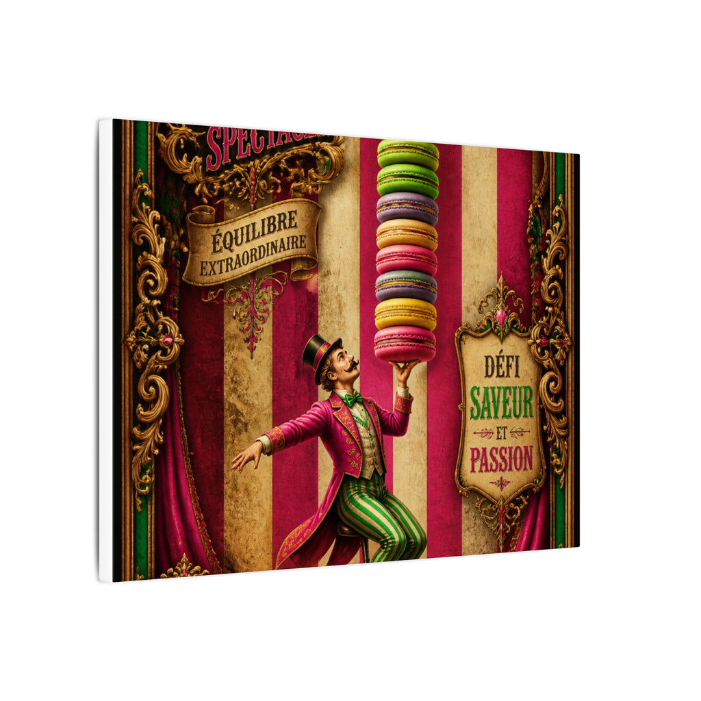 Macaron Balancing Tower Wall Art Canvas 24×36 Baroque Studio Decor Maximalist Print