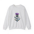 Matching Couple Sweatshirt - Lavender & Thistle Matching Couple Crewneck Sweatshirt Geometric Art His Hers Couple Gift - Design B