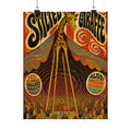 Giraffe on Stilts Wall Art Poster 18×24 Psychedelic Cafe Decor Maximalist Print