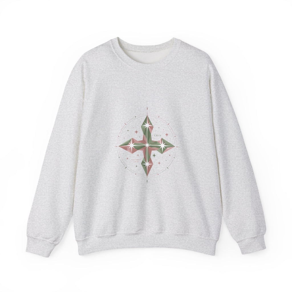Matching Couple Sweatshirt - Aurora & Southern Cross Matching Couple Comfort Colors Crew Geometric Art His Hers Love Gift - Design B