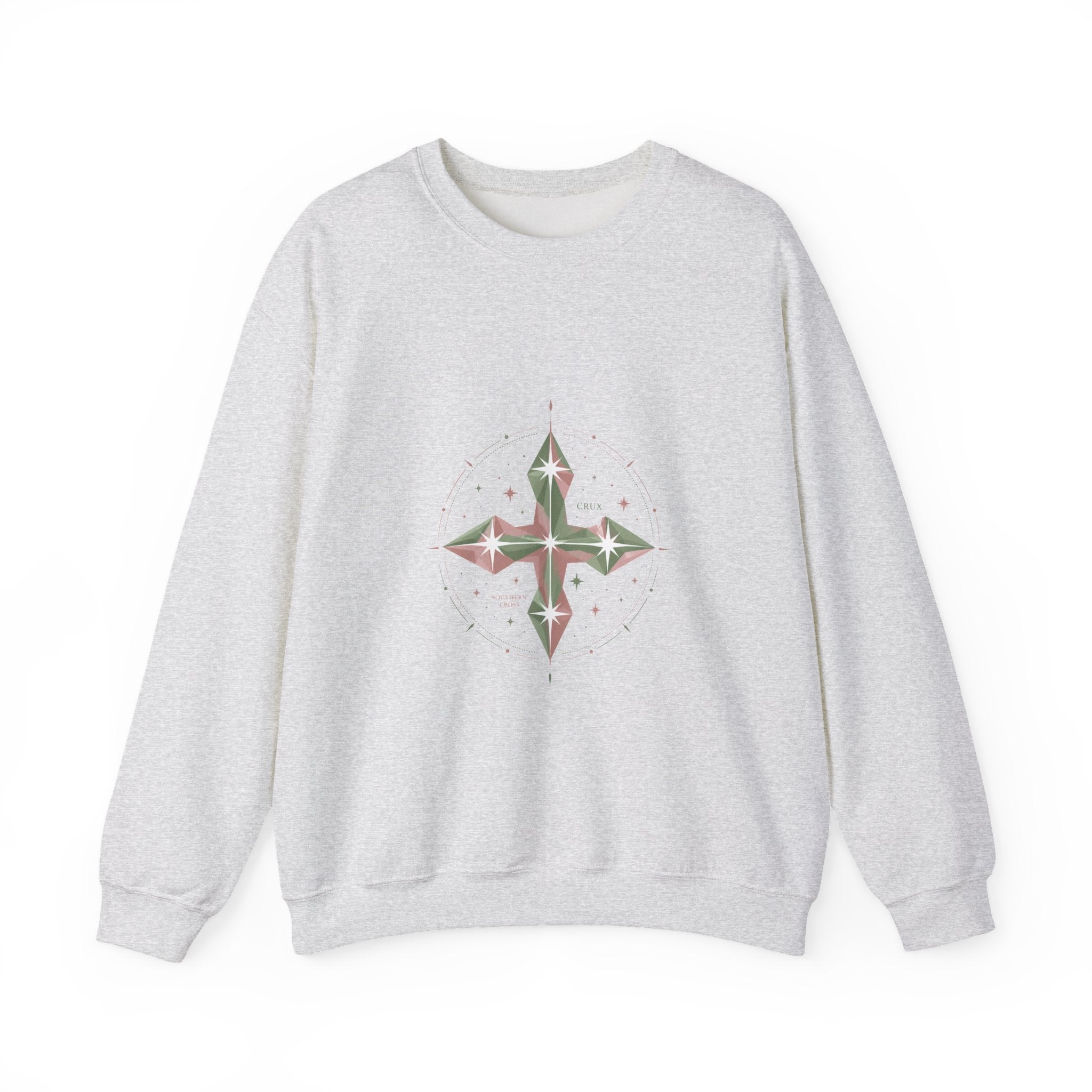 Matching Couple Sweatshirt - Aurora & Southern Cross Matching Couple Comfort Colors Crew Geometric Art His Hers Love Gift - Design B