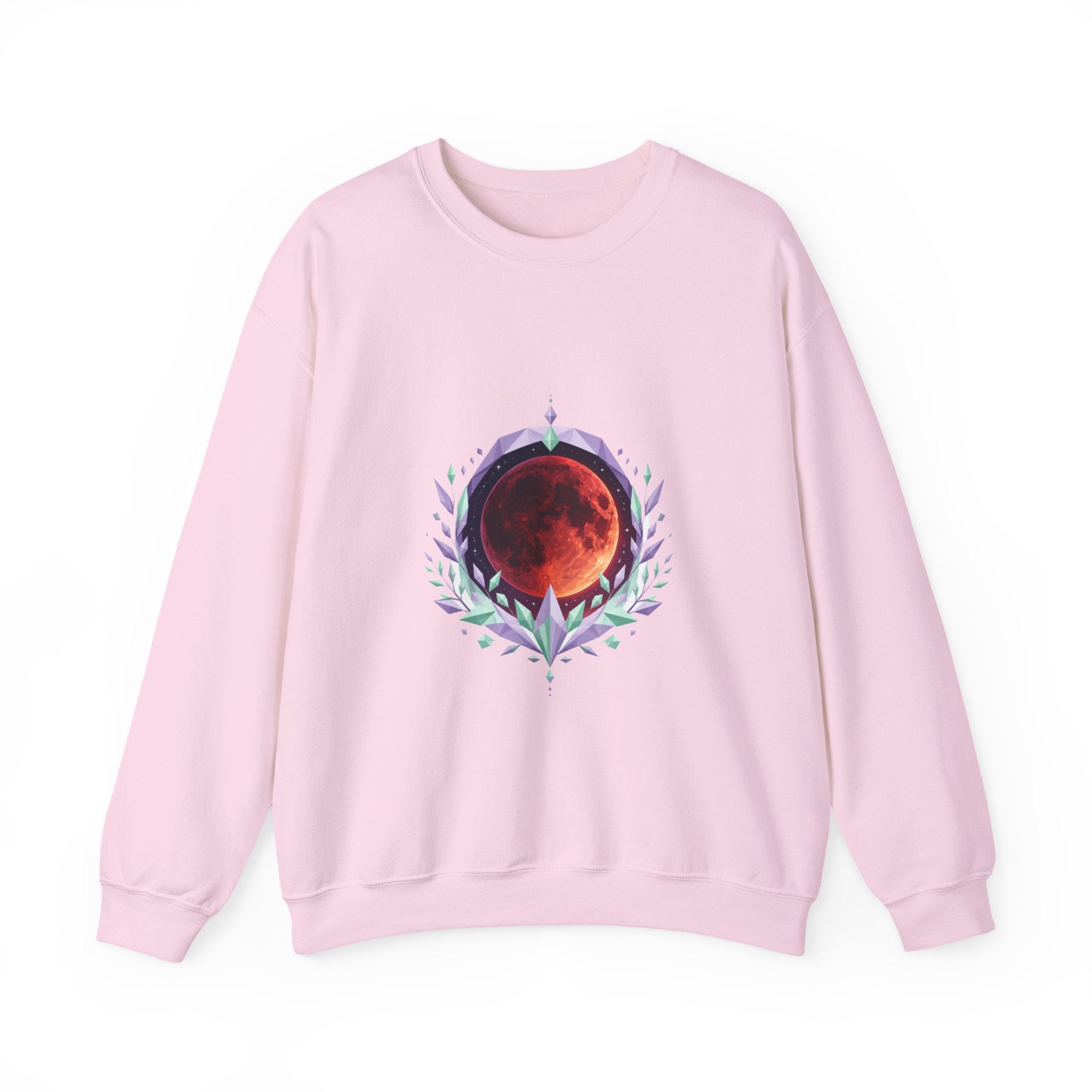 Matching Couple Sweatshirt - Solar & Lunar Eclipse Matching Couple Comfort Colors Crew Geometric Art His Hers Love Gift - Design B