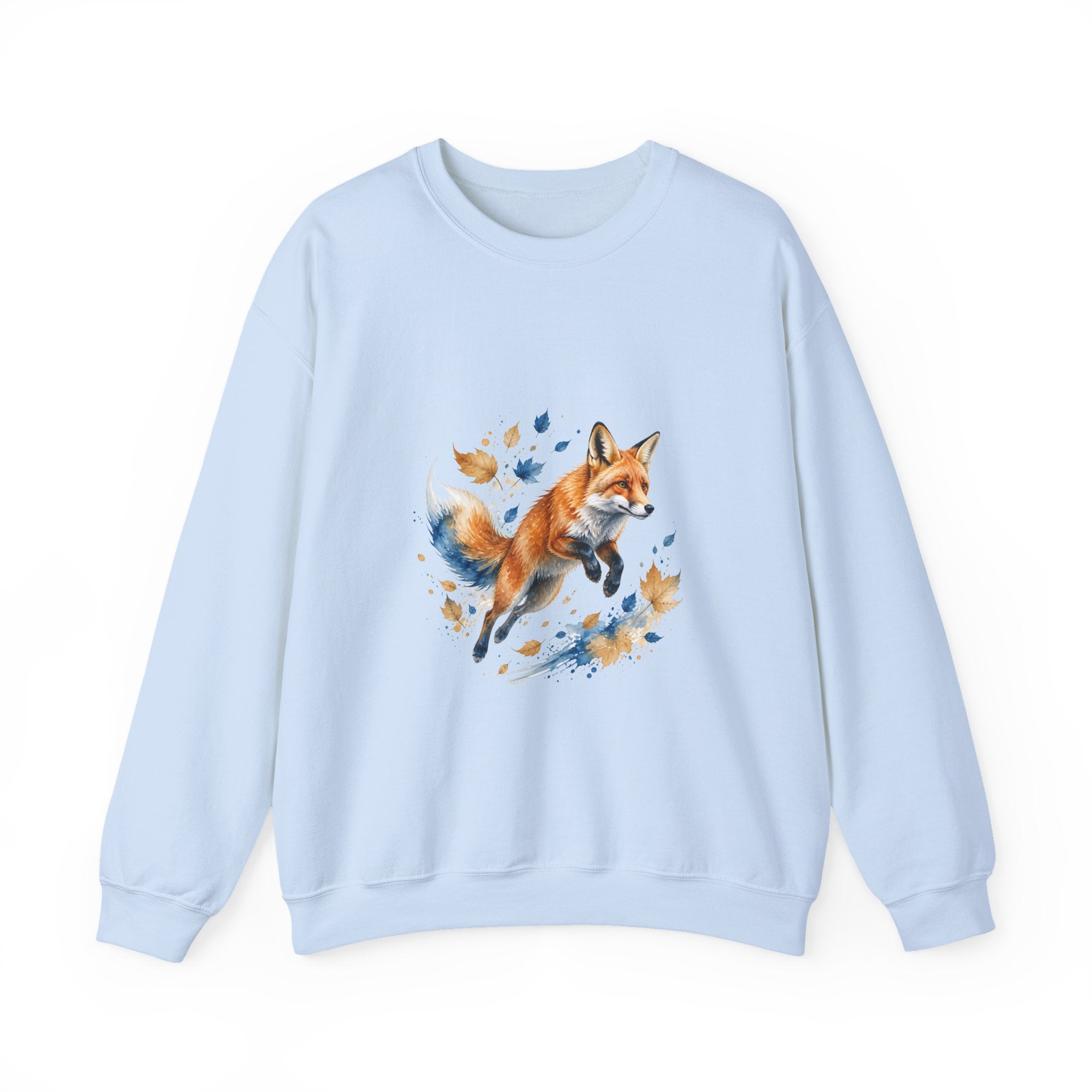 Matching Couple Sweatshirt - Fox & Rabbit Matching Couple Premium Fleece Sweatshirt Watercolor Art His Hers Birthday Gift - Design A