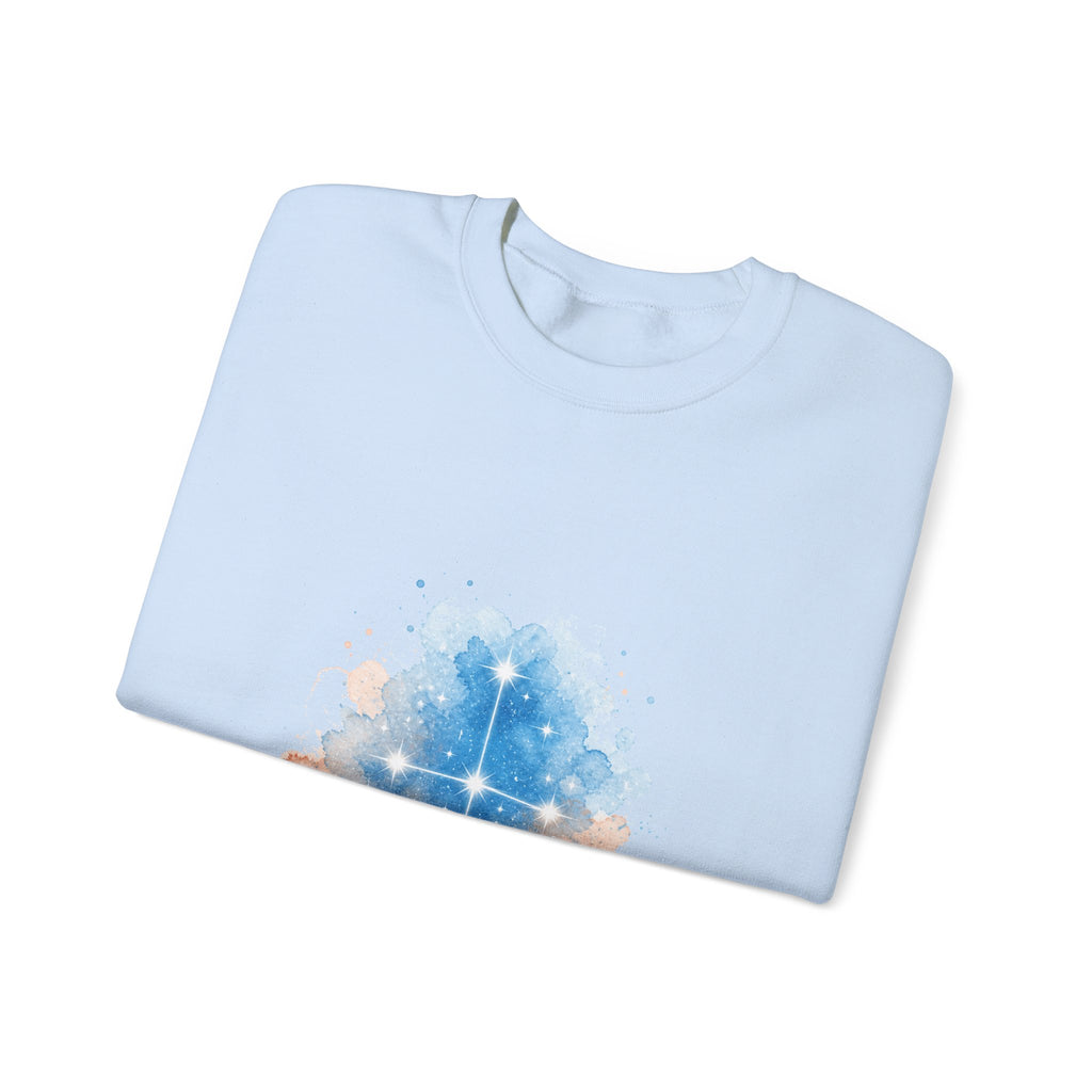 Matching Couple Sweatshirt - Aurora & Southern Cross Matching Couple Comfort Colors Crew Watercolor Art His Hers Birthday Gift - Design B