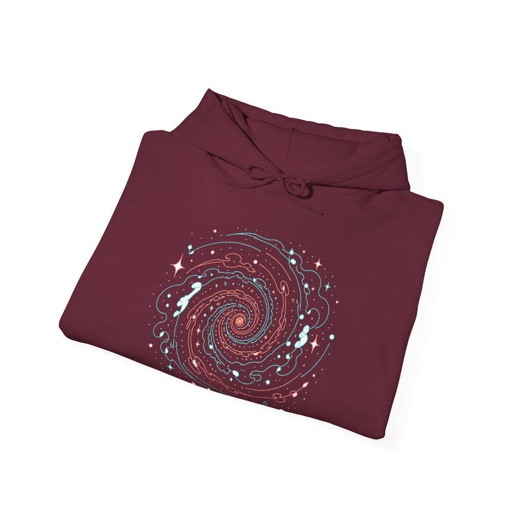Matching Couple Sweatshirt - Galaxy & Supernova Matching Couple Hooded Sweatshirt Minimalist Art His Hers Valentine Gift - Design A