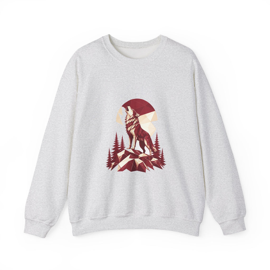 Matching Couple Sweatshirt - Wolf & Dove Matching Couple Comfort Colors Crew Geometric Art His Hers Love Gift - Design A