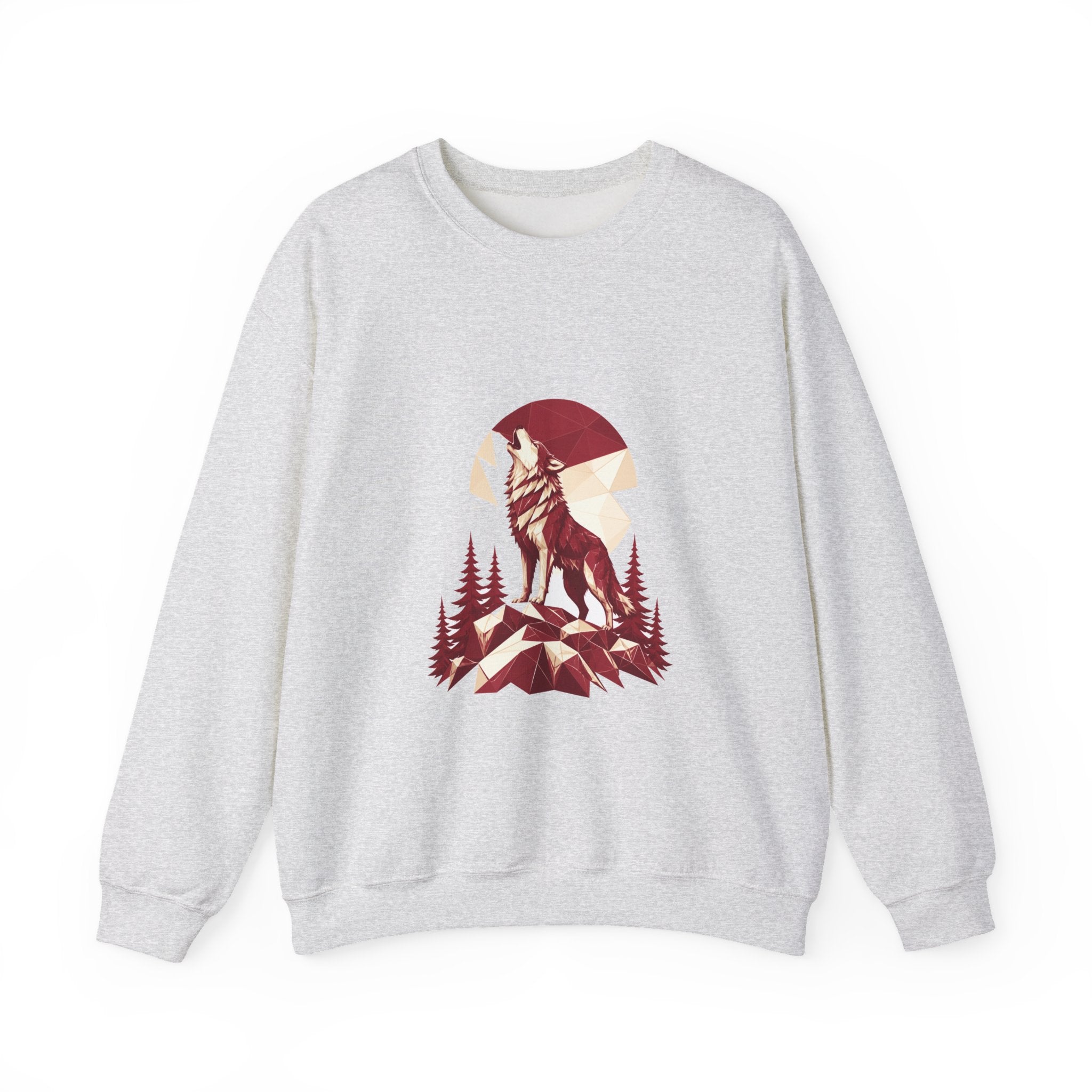 Matching Couple Sweatshirt - Wolf & Dove Matching Couple Comfort Colors Crew Geometric Art His Hers Love Gift - Design A