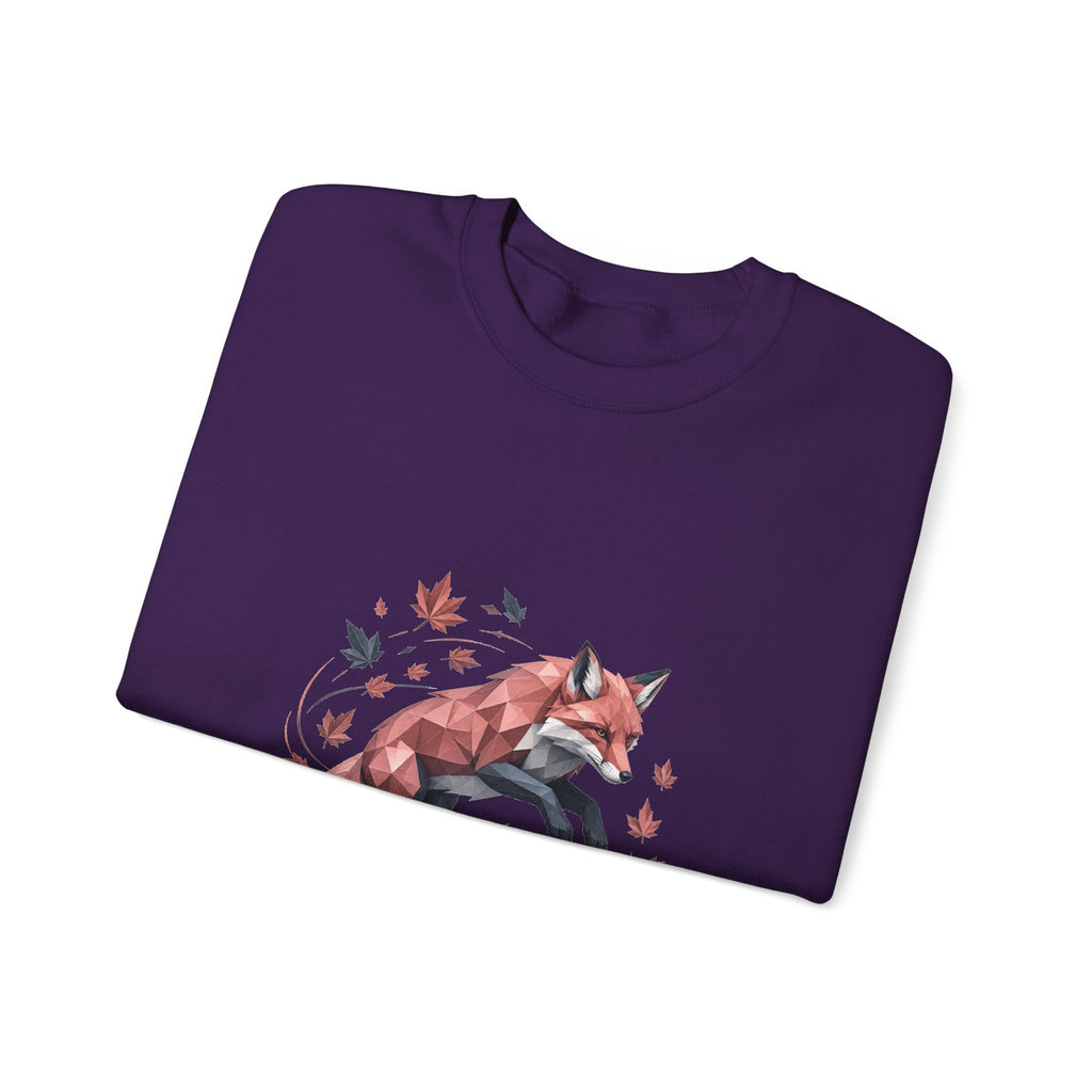 Matching Couple Sweatshirt - Fox & Rabbit Matching Couple Crewneck Sweatshirt Geometric Art His Hers Couple Gift - Design A