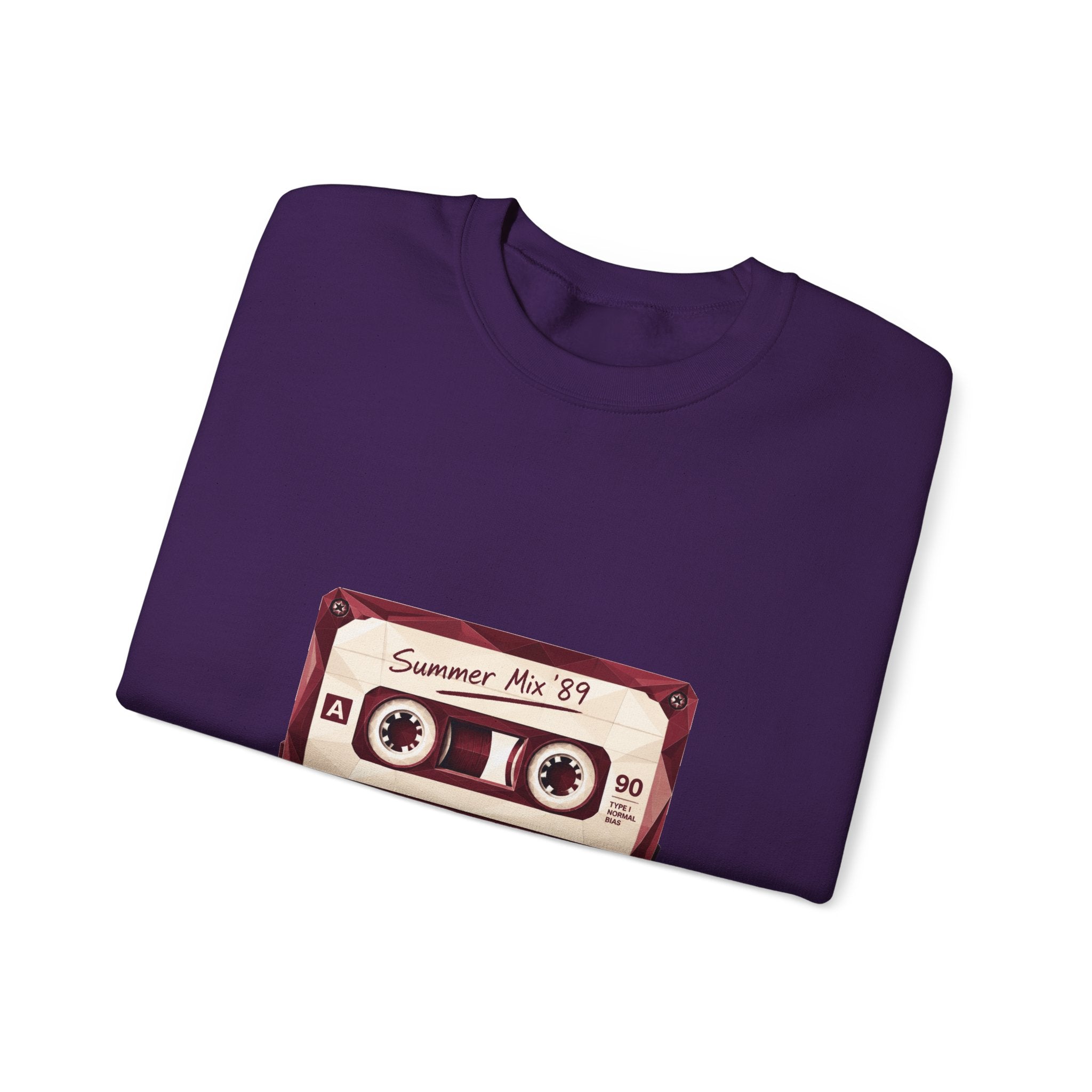 Matching Couple Sweatshirt - Vinyl & Cassette Matching Couple Crewneck Sweatshirt Geometric Art His Hers Couple Gift - Design B