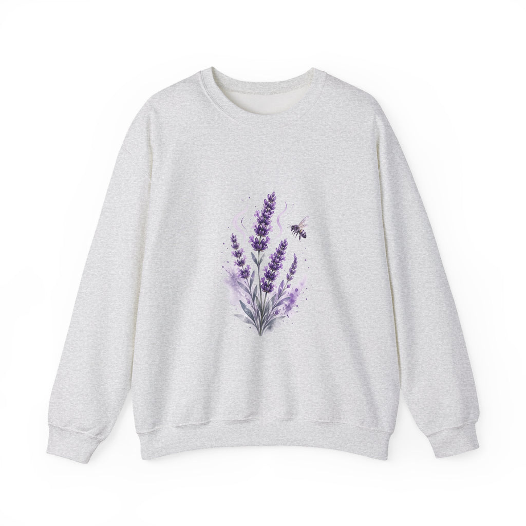 Matching Couple Sweatshirt - Lavender & Thistle Matching Couple Comfort Colors Crew Watercolor Art His Hers Birthday Gift - Design A