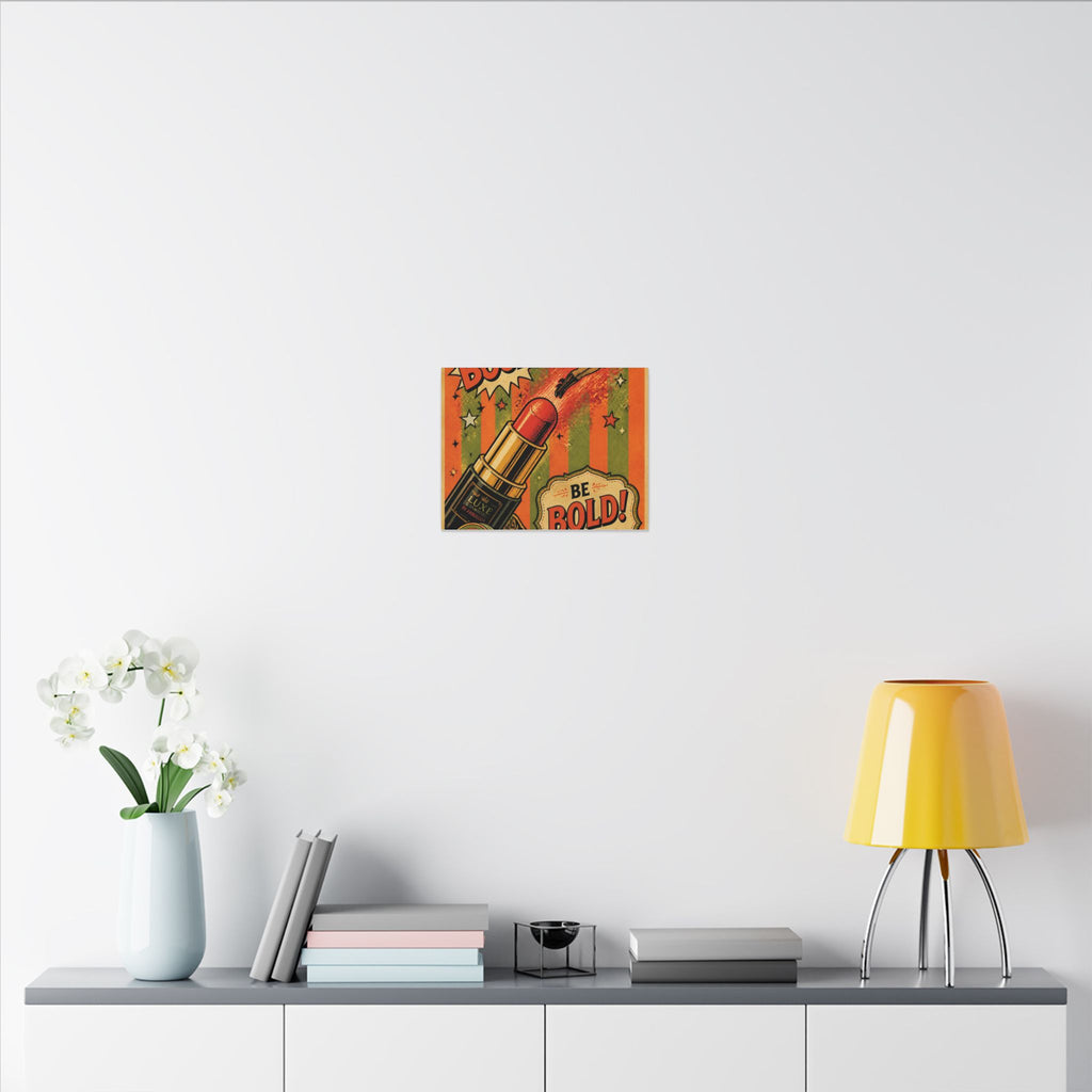 Lipstick Cannon Wall Art Canvas 16×20 Pop Art Living Room Decor Maximalist Print