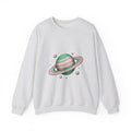 Matching Couple Sweatshirt - Saturn & Jupiter Matching Couple Premium Fleece Sweatshirt Hand-Drawn Art His Hers Anniversary Gift - Design A