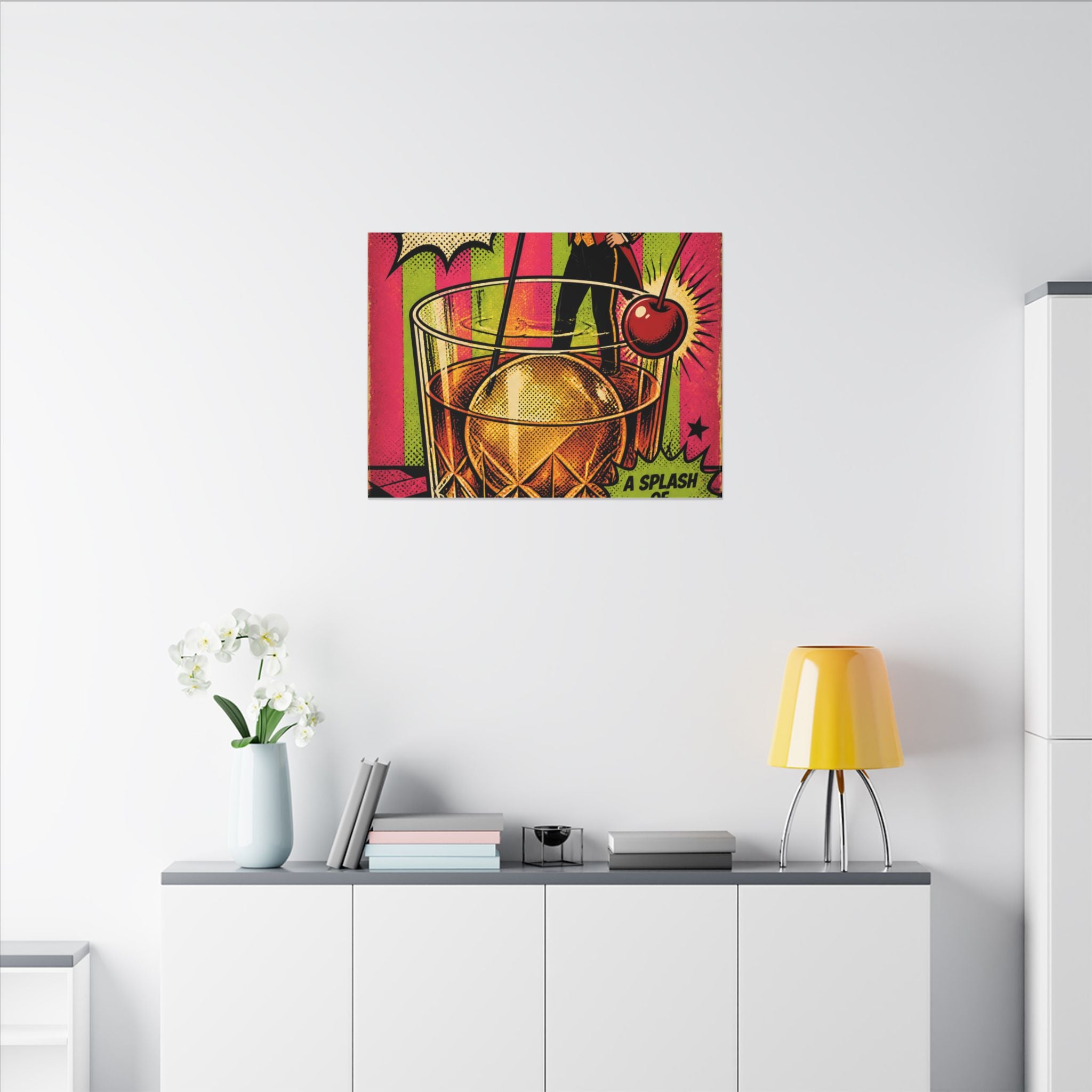 Old Fashioned Ringmaster Wall Art Canvas 24×36 Pop Art Restaurant Decor Maximalist Print
