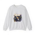 Matching Couple Sweatshirt - Vinyl & Cassette Matching Couple Crewneck Sweatshirt Watercolor Art His Hers Engagement Gift - Design A