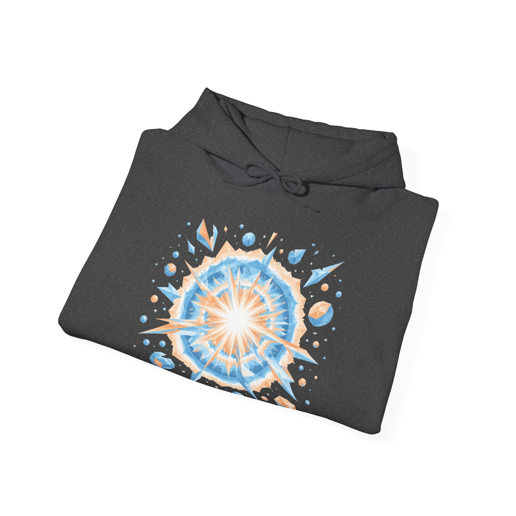 Matching Couple Sweatshirt - Galaxy & Supernova Matching Couple Hooded Sweatshirt Geometric Art His Hers Couple Gift - Design B