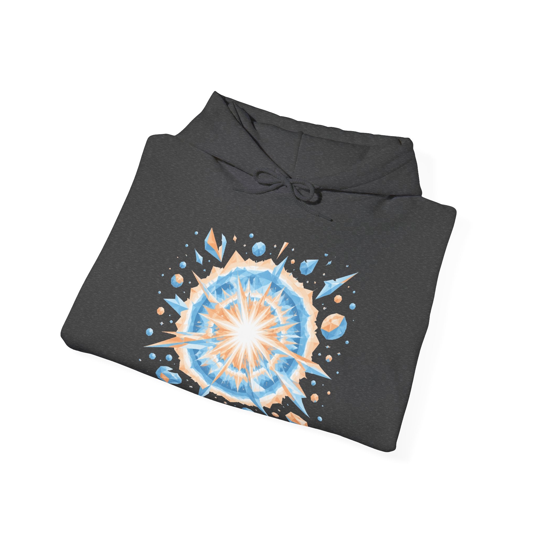 Matching Couple Sweatshirt - Galaxy & Supernova Matching Couple Hooded Sweatshirt Geometric Art His Hers Couple Gift - Design B
