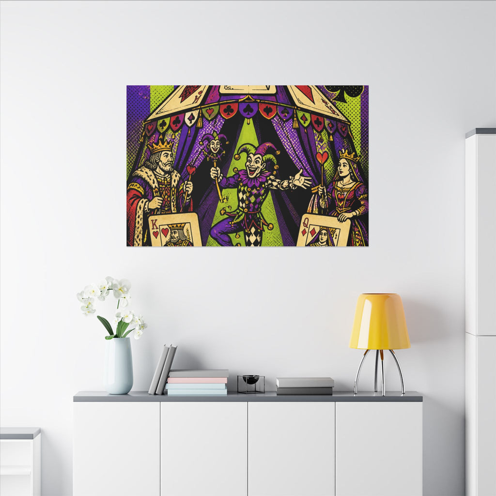 Playing Cards Tent Wall Art Canvas 16×20 Pop Art Living Room Decor Maximalist Print