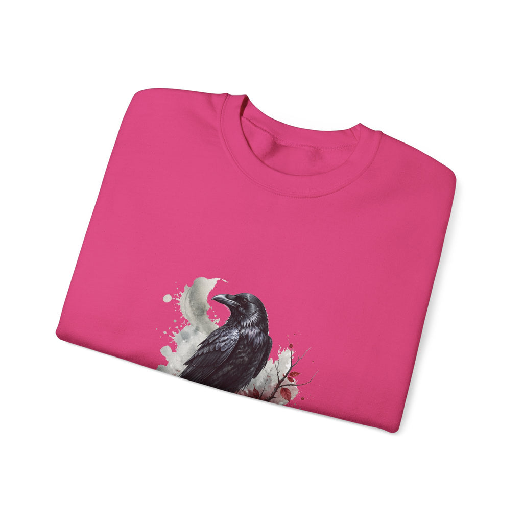 Matching Couple Sweatshirt - Raven & Swan Matching Couple Comfort Colors Crew Watercolor Art His Hers Birthday Gift - Design A
