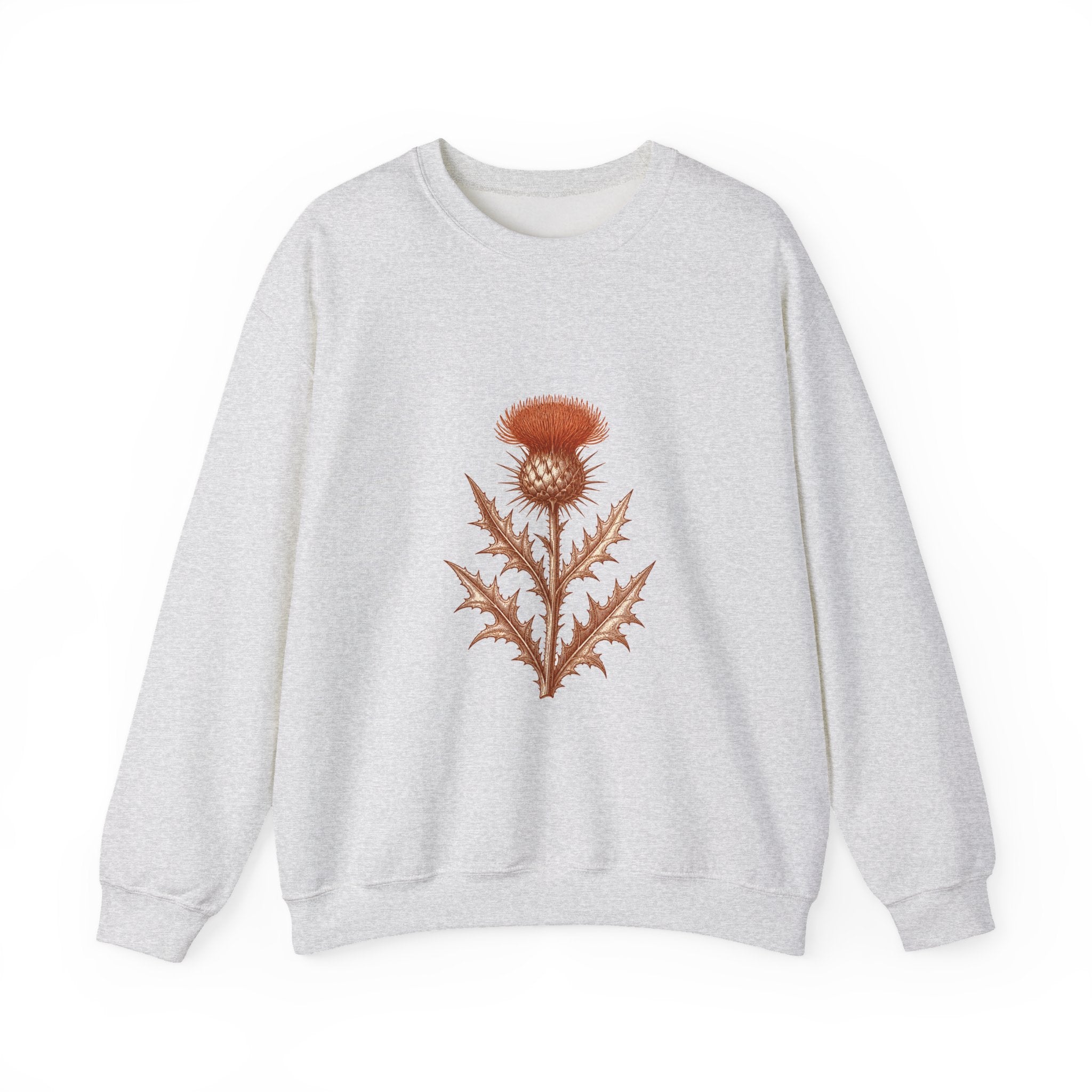 Matching Couple Sweatshirt - Lavender & Thistle Matching Couple Crewneck Sweatshirt Vintage Art His Hers Wedding Gift - Design B