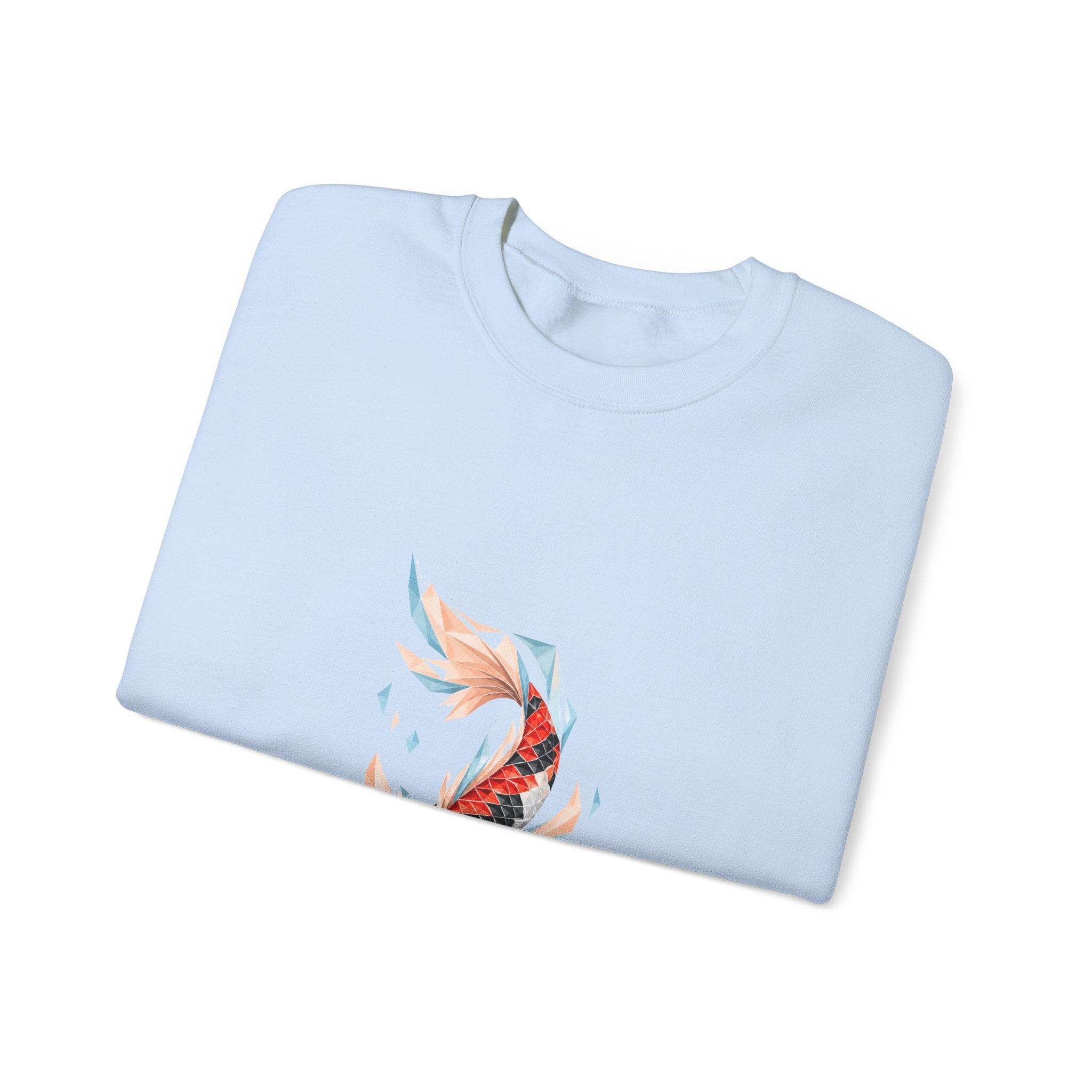 Matching Couple Sweatshirt - Koi Fish Yin Yang Matching Couple Premium Fleece Sweatshirt Geometric Art His Hers Love Gift - Design B