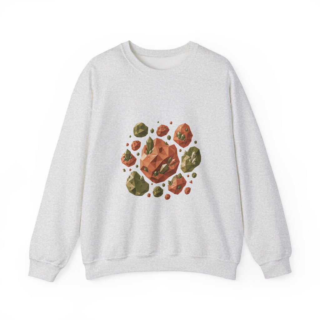 Matching Couple Sweatshirt - Comet & Asteroid Matching Couple Crewneck Sweatshirt Geometric Art His Hers Couple Gift - Design B