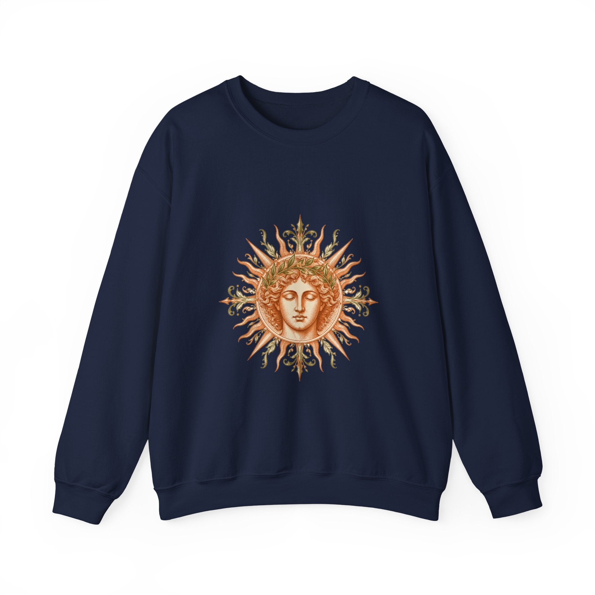 Matching Couple Sweatshirt - Helios & Selene Matching Couple Crewneck Sweatshirt Vintage Art His Hers Wedding Gift - Design A