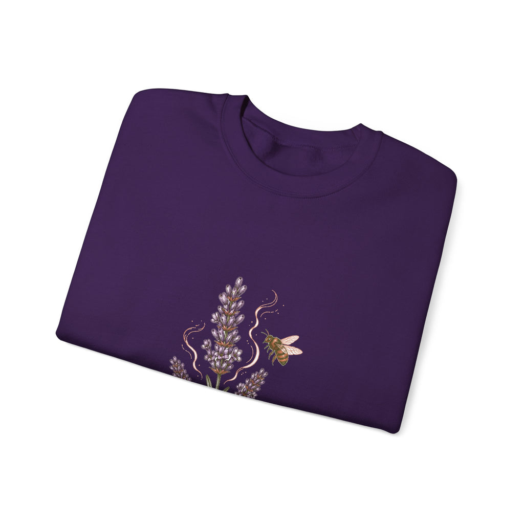 Matching Couple Sweatshirt - Lavender & Thistle Matching Couple Crewneck Sweatshirt Hand-Drawn Art His Hers Best Friend Gift - Design A