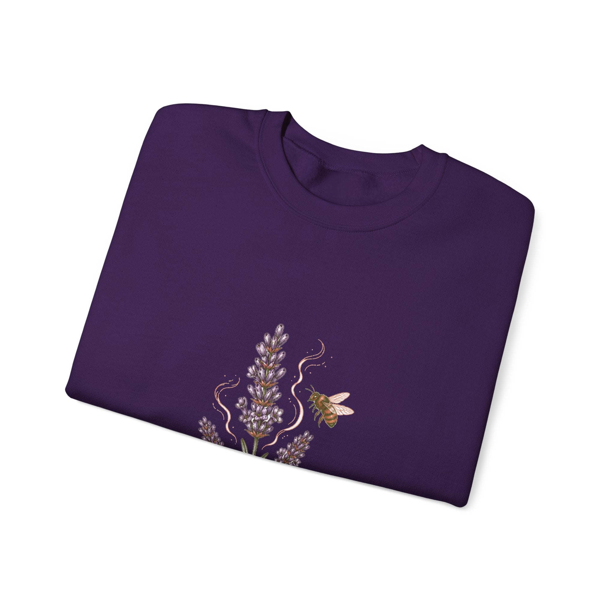 Matching Couple Sweatshirt - Lavender & Thistle Matching Couple Crewneck Sweatshirt Hand-Drawn Art His Hers Best Friend Gift - Design A