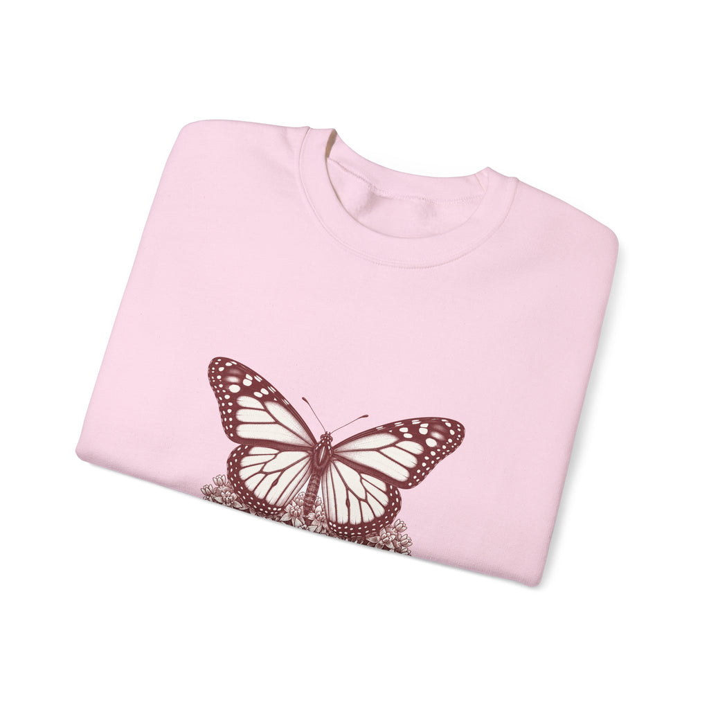 Matching Couple Sweatshirt - Butterfly & Moth Matching Couple Premium Fleece Sweatshirt Vintage Art His Hers Honeymoon Gift - Design A
