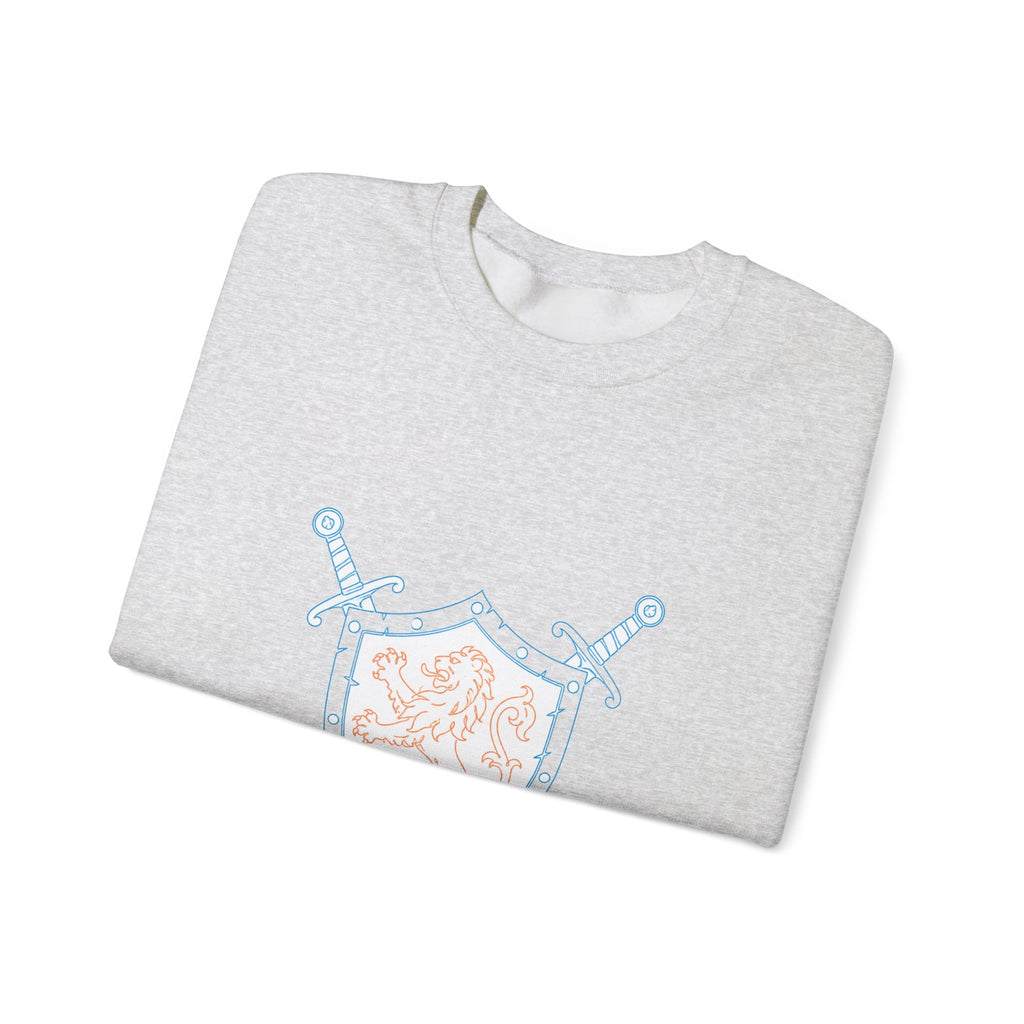 Matching Couple Sweatshirt - Crown & Shield Matching Couple Comfort Colors Crew Minimalist Art His Hers Christmas Gift - Design B