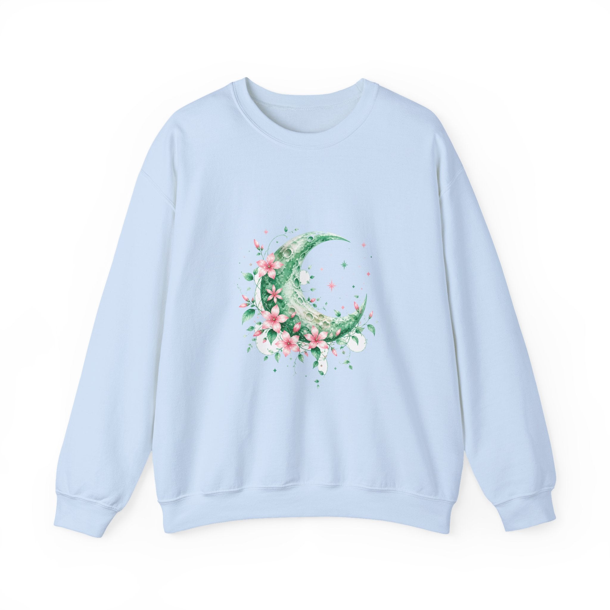 Matching Couple Sweatshirt - Sun & Moon Matching Couple Premium Fleece Sweatshirt Watercolor Art His Hers Birthday Gift - Design A