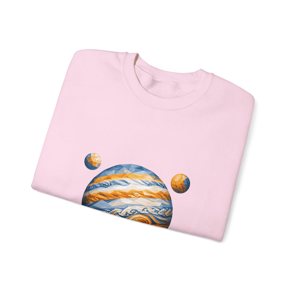 Matching Couple Sweatshirt - Saturn & Jupiter Matching Couple Comfort Colors Crew Geometric Art His Hers Love Gift - Design B